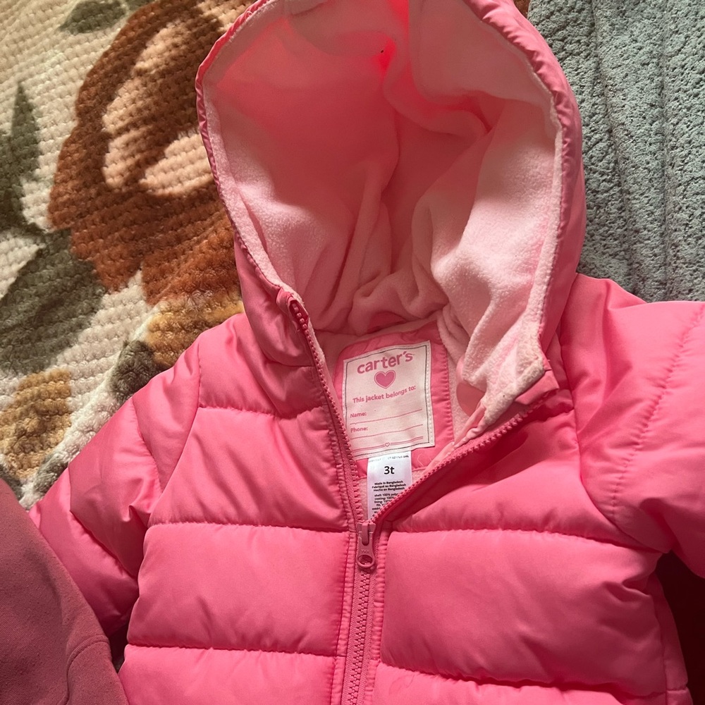 Pink Carters Toddler Girl Puffer Jacket